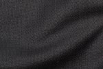 Close Up view Pocket Square Charcoal Plain Fabric in super 110s wool
