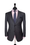 Front Mannequin View of Pocket Square's Aston Charcoal Suit