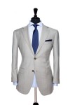 Front Mannequin View of Pocket Square's Brixton Grey Suit